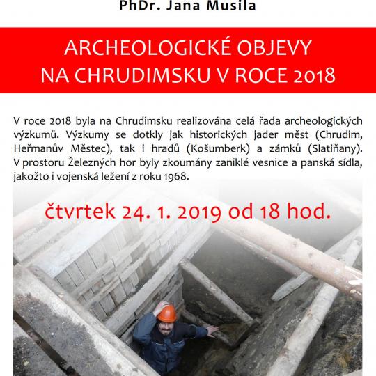 Přednáška: Archeologické objevy na Chrudimsku v roce 2018 1