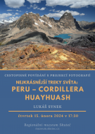 Plakát k přednášce Nejkrásnější treky světa: Peru - Cordillera Huayhuash
